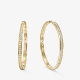 Ashley Infinity Reversible Hoops 2" - Gold
