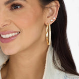 Ashley Infinity Reversible Hoops 2" - Gold