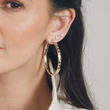Ashley Infinity Reversible Hoops 2" - Gold
