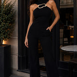 Unrivaled Gold Detail Top - Black