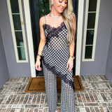 House Of Gingham Wide Leg Pants