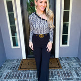 Opulence Obsession Geo Print Top