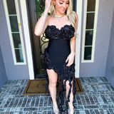 Havana Nights Bodycon Dress - Black