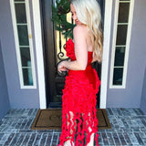 Havana Nights Bodycon Dress - Red