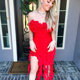 Havana Nights Bodycon Dress - Red