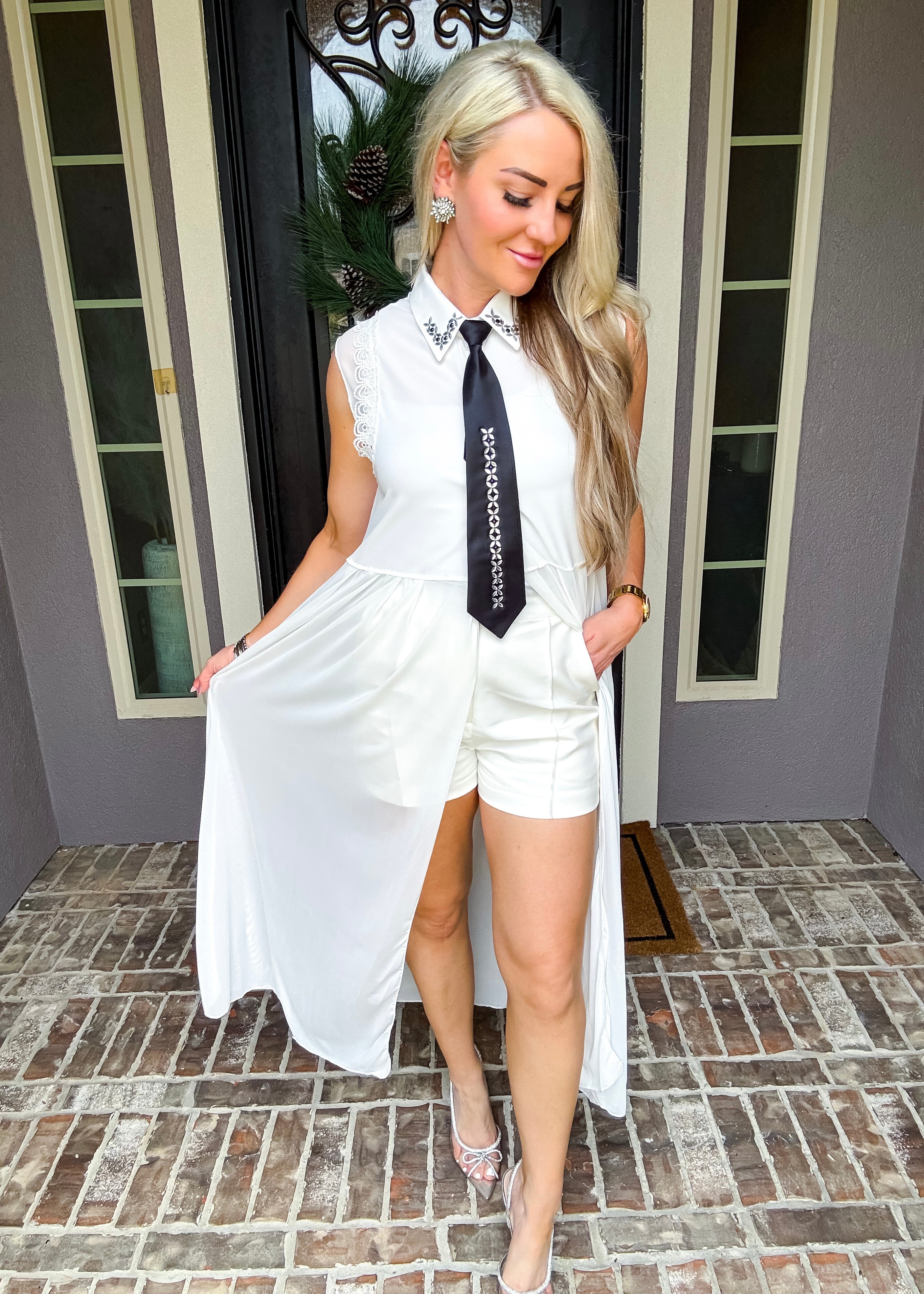 Chic Authority Tie Maxi Blouse – Love Always Boutique