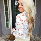 In Your Dreams Lace Blouse