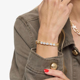 Knot Diamonds Figaro Chain Bracelet - Gold