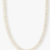 Hello Gorgeous Tennis Necklace 18" - Gold