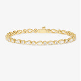 Isla Tennis Bracelet 7.5" - Gold