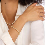 Isla Tennis Bracelet 7.5" - Gold