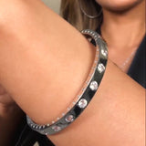 Ashley Hinge Cuff - Silver