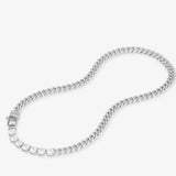 Pavé Julian Loves Diamonds Necklace 16" - Silver