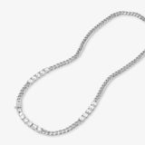 Julians Obsessed With Diamonds Necklace 18" - Silver