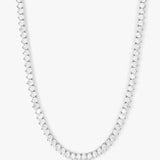 Mama Not Your Basic Tennis Necklace 16" - Silver