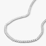 Mama Not Your Basic Tennis Necklace 16" - Silver