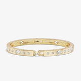 Ashely Sunset Lock Cuff 6mm - Gold