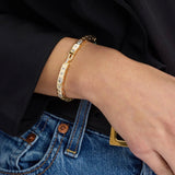 Ashely Sunset Lock Cuff 6mm - Gold