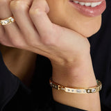 Ashely Sunset Lock Cuff 6mm - Gold