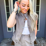 Cool & Collected Denim Fitted Top