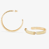 Ashley Lock Hoops 2" - Gold