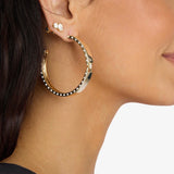 Ashley Lock Hoops 2" - Gold