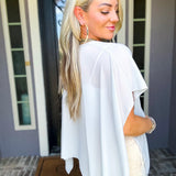 Risk Taker Sheer Cape Top