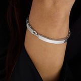 Ashley Lock Cuff 6mm - Silver