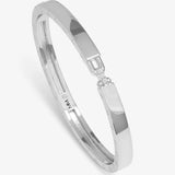 Ashley Lock Cuff 6mm - Silver