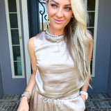 Unspoken Luxury Satin Top