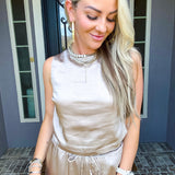Unspoken Luxury Satin Top