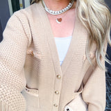 Hamptons Luxe Cardigan - Mocha