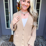 Hamptons Luxe Cardigan - Mocha