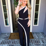 Billionaire Brunch One Shoulder Jumpsuit