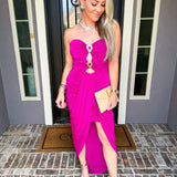 Love At First Sight Magenta Dress