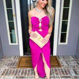Love At First Sight Magenta Dress