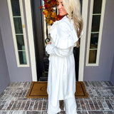Downtown Allure Ruffle Trench
