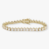 Mama Not Your Basic Tennis Bracelet 7.5" - Gold
