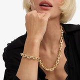 Frankie Pavé Chain Bracelet 7.5" - Gold