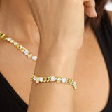 Ride Or Die Cuban Chain Bracelet 7.5" - Gold