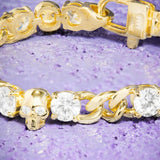 Ride Or Die Cuban Chain Bracelet 7.5" - Gold