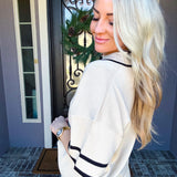 Jet Set Luxe Knit Top - Almond