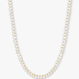 Mama Not Your Basic Tennis Necklace 18" - Gold