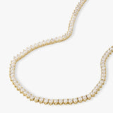 Mama Not Your Basic Tennis Necklace 18" - Gold