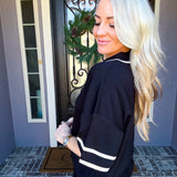 Jet Set Luxe Knit Top - Black