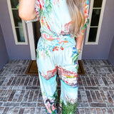 Venice Postcard Button Up
