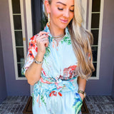 Venice Postcard Button Up