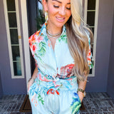 Venice Postcard Button Up