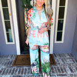Venice Postcard Button Up