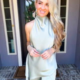Elegant Escape Asymmetric Halter Top